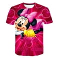 thumbnail image 1 of Camisetas bonitas de Mickey Mouse de Disney, camiseta con estampado 3D Kawaii para niños, camiseta de dibujos animados a la moda de verano para niñas, dulce moda de 4 a 14 años, Top14T Gao Jinjia LED, 1 of 2