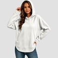 thumbnail image 6 of BUIGTTKLOP Hoodies for Women Fall Winter Long Sleeve Shirts Casual Hooded Sweatshirts with Pockets, 6 of 8