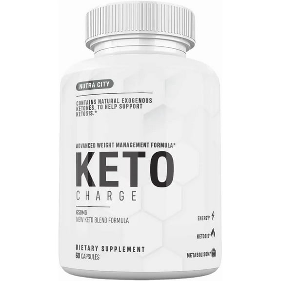 Keto Charge Pills Premium Formula, Keto Charged for Men and Women, 60 Capsules