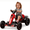 Red, variant on Xuanlur Electric Go Kart for Kids Ages 3-6, Crazy Cart w/4 Non-Slip EVA Wheels, Adjustable Seat, Metal Frame, 4.8 MPH Max Speed, 12V Outdoor Ride on Toy, Folder Go Kart, Bluetooth & Lights, Pink