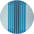thumbnail image 2 of Unique Loom Outdoor Striped Collection Area Rug - Dash (10' Round Blue/Navy Blue), 2 of 9