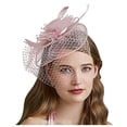 thumbnail image 3 of Fgnfyis Feather Bridal Hat for Women Elegant Fascinator Headband for Weddings Parties and Evening Events and Sophisticated Light Pink, 3 of 3