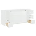 thumbnail image 4 of Full Size Murphy Bed with Drawers, Cabinets and USB Ports,White, 4 of 9