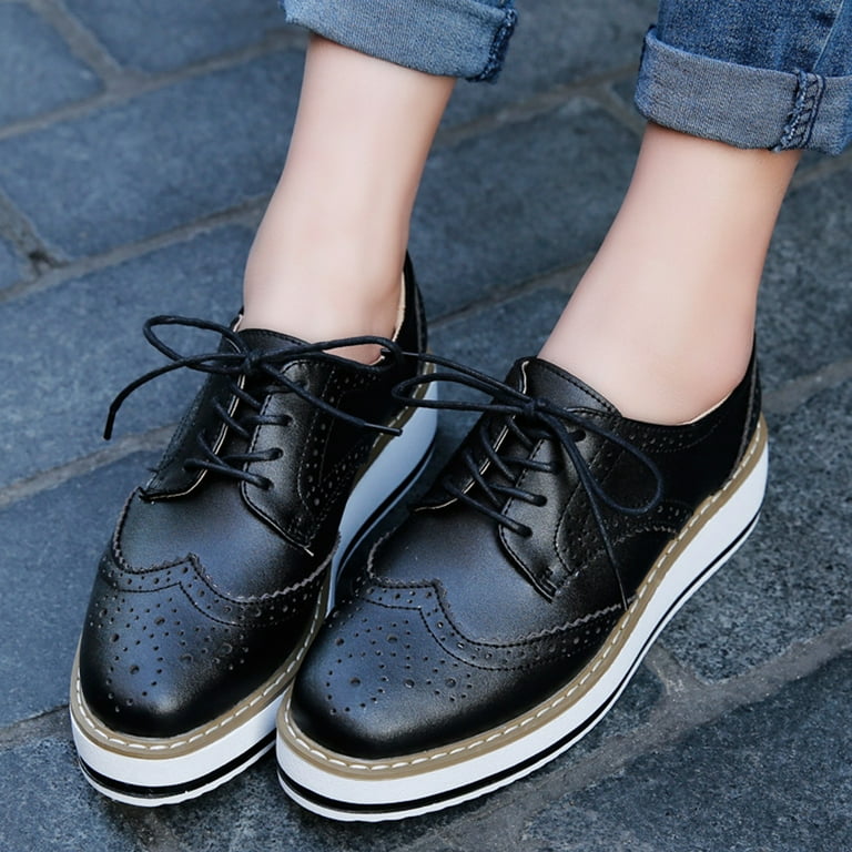 Black oxford flats 2025