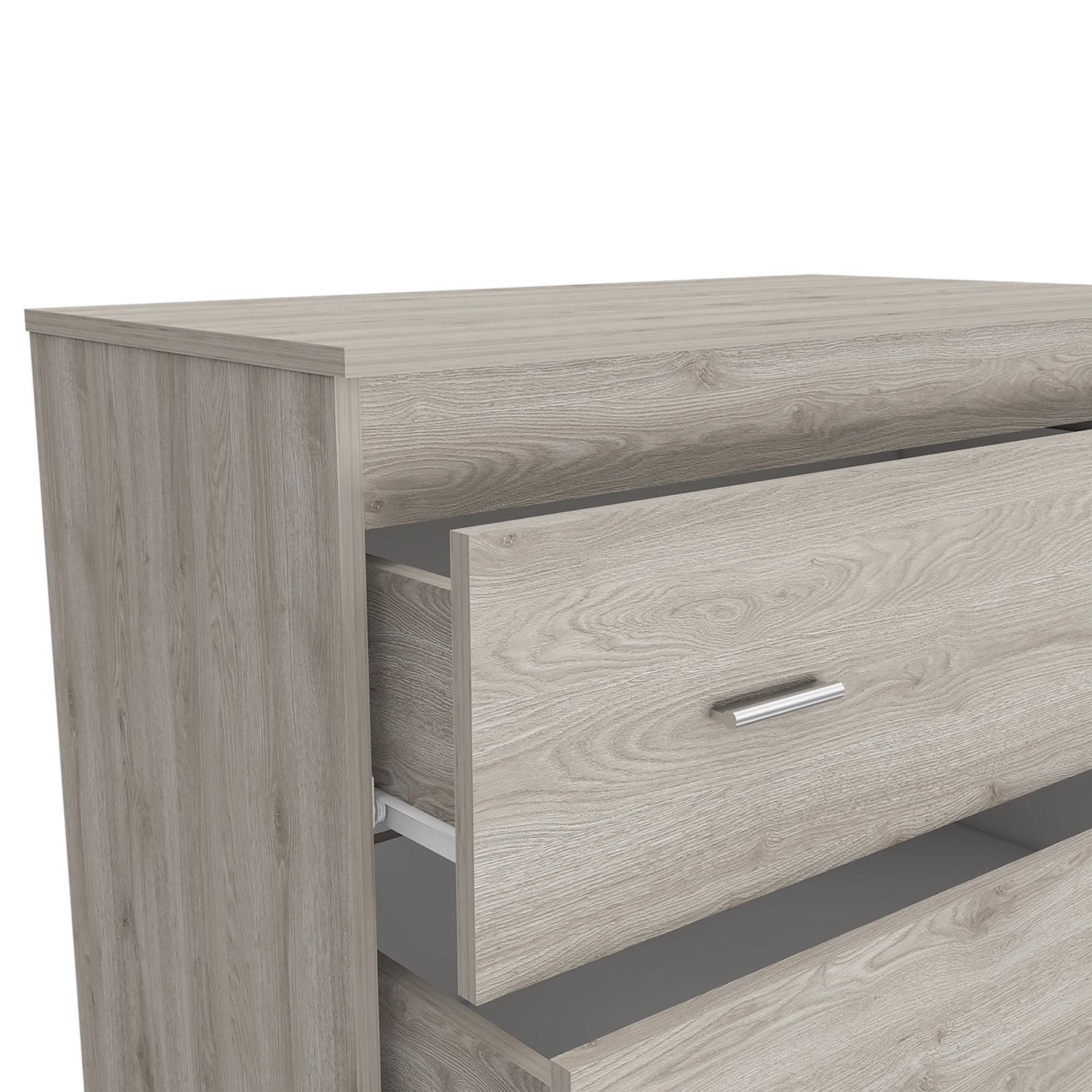 Kadyn Three Drawer Dresser, Nightstand with Handles, Chest of Drawers for Bedroom, Light Gray Kadyn Three Drawer Dresser, Nightstand with Handles, Chest of Drawers for Bedroom, Light Gray
