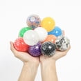 thumbnail image 1 of 12 Uds. Pelota antiestrés sensorial para aliviar la tensión y la ansiedad mejorar el enfoque colorido juguete antiestrés para niños adultos Color aleatorio brillar Hogar, 1 of 5