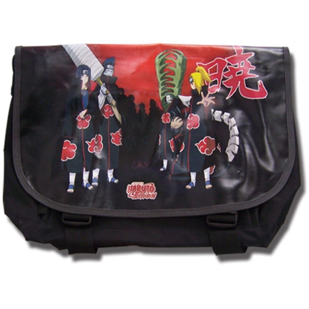 Laptop Shoulder Bags Polyester Messenger Carrying Briefcase Sleeve with Adjustable Depth at Bottom 15.6 inch Naruto Akatsuki Laptop Bag Laptop Messenger Bag