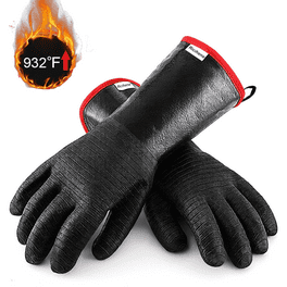 G F Products Heat Resistant Fireplace Gloves Extra Long Cuff 1 Piece Walmart