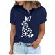 thumbnail image 2 of Tops de Cuello Alto para las Mujeres Amante Impreso Camiseta Cuello Redondo Manga Corta, Poliéster Spandex, 2 of 7