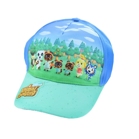 Nintendo Animal Crossing New Horizons Blue Velcro Adjustable Hat