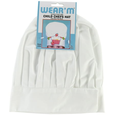 Wear'M Design Your Own, Child Chefs Hat, White