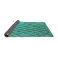 thumbnail image 2 of Ahgly Company Indoor Rectangle Oriental Turquoise Blue Industrial Area Rugs, 2' x 4', 2 of 4
