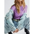 thumbnail image 4 of Cenuakty Women Long Sleeve Tops Sequins Basic Shirt Casual Pullover for Fall Club Streetwear Aesthetic Clothes, 4 of 6
