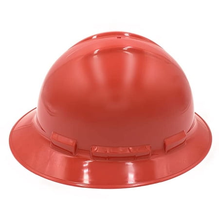Cordova H34R4 Hard Hat, Full-Brim Style, 4-Point Ratchet Suspension, Class E and G, OSHA Work-Compliant, Protection for Construction, Remodelling, Red