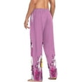 thumbnail image 5 of Beautiful Flowers and Butterflies Men's Pajama Pants Lightweight Sleepwear Bottom Lounge Pants, 5 of 6
