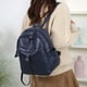 thumbnail image 5 of Mochila de cuero para hombre y mujer | Bolso de viaje de gran capacidad | Mochila de cuero sintético para portátil con múltiples bolsillos para la escuela, el trabajo y el uso diario, 5 of 6
