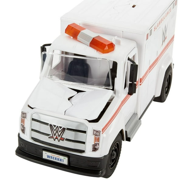 WWE マテル　アンビュランス　救急車 Mattel WWE Wrekkin' Slambulance Vehicle Playset, Breakaway Toy