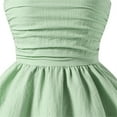 thumbnail image 4 of Fonma Girls Spaghetti Strap Smocked Dress Layered Beach Sundress A-Line Midi Dresses 8-12 Years Mint Green, 4 of 8