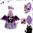 thumbnail image 4 of Gorra De Cono Del Sombrero Del Partido De 6pcs Boo Halloween Con De Lujo De La Fiesta De Los Cabritos De Sunnimix Sombrero de dibujos animados para niños de Halloween, 4 of 8