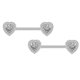thumbnail image 5 of 14G 5 Pares Anillos para Pezones Anillo para Lengua Acero Quirúrgico Pezones Retenedor Piercing Mujeres Plata Barras Rectas, 5 of 5