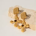 thumbnail image 2 of Gold-Plated Stainless Steel Cross Shape Earrings, 2 of 5
