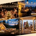 thumbnail image 2 of Mibote Outdoor String Lights, 100FT 50 G40 Bulbs Shatterproof Patio Lights,Waterproof,Dimmable ,Remote Control for Patio Garden, 2 of 7