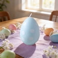 thumbnail image 7 of Scented Egg Candle, Light Blue Polka Dots Easter Ornament, Fragrant Decorative Candle Gift, For Tabletop Centerpiece, Home Easter Holiday And Party Display, 7 of 7