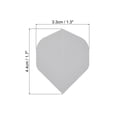 thumbnail image 2 of Uxcell Dart Flights, 6 Pack PET Standard Darts Accessories Gray, 2 of 5