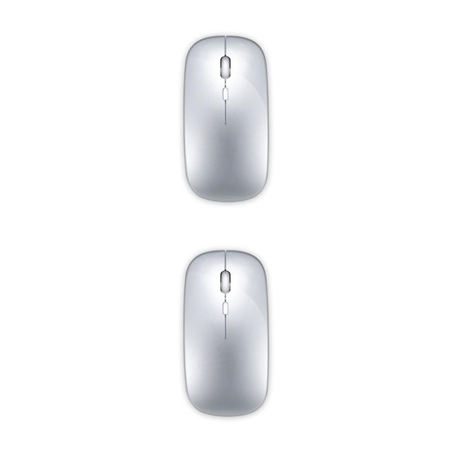 Methold Controlador de ratón óptico inalámbrico de 2,4 Ghz para el hogar, ratón ergonómico DPI recargable gratis, accesorio para PC de escritorio, No.03 2piezas