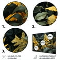 thumbnail image 3 of Designart "Golden Oasis Yellow Ferns" Floral Metal Art Print, 3 of 5