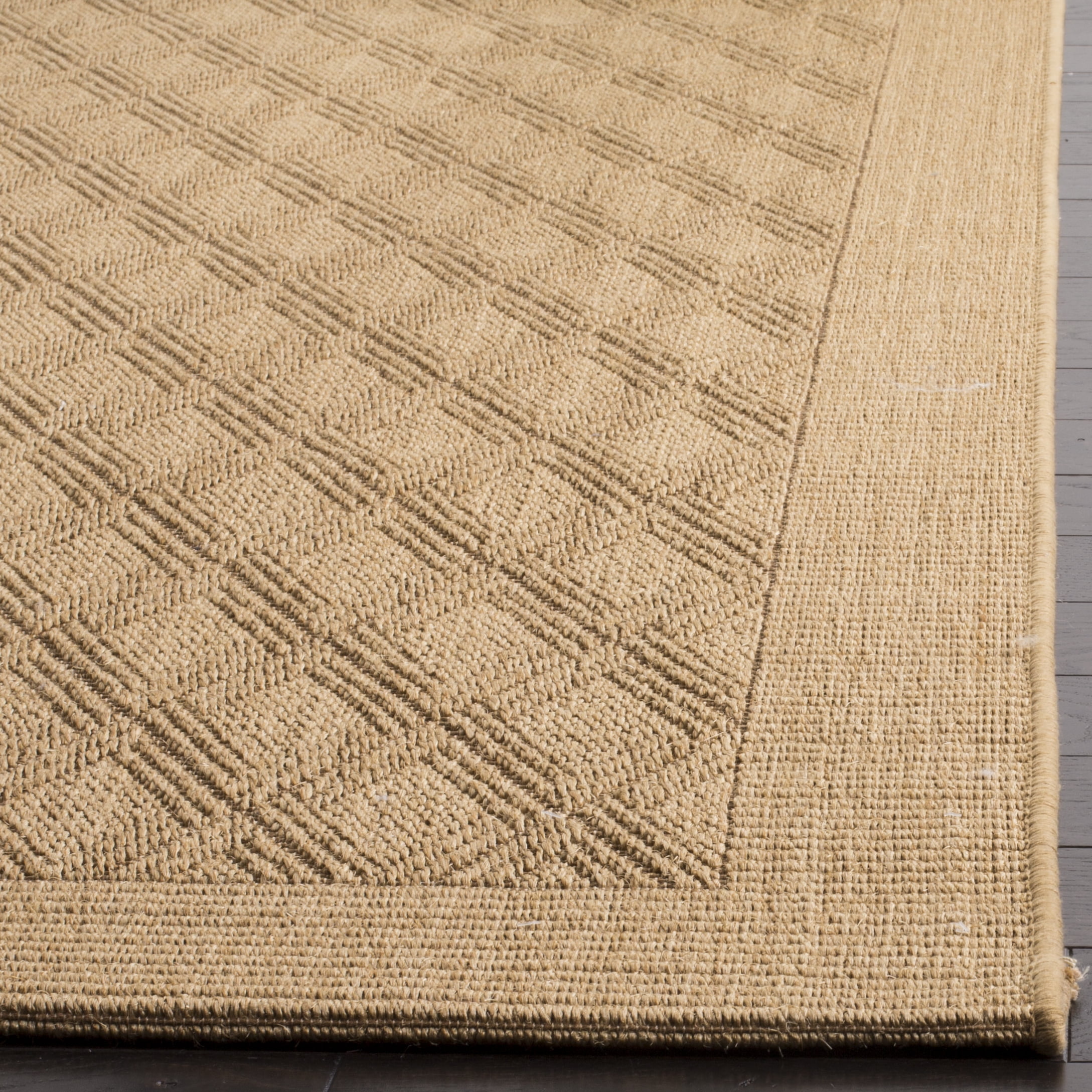 SAFAVIEH Palm Beach Femie Geometric Area Rug, Maize, 3' x 5'