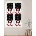 thumbnail image 2 of Black Plaid Christmas Window Privacy Film Stained Glass Window Film Decorative Windows Cover Static Windows Cling for Glass Snowman Gifts Xmas Tree Winter Snowflake Stickers for Bathroom 29.5"x118", 2 of 7
