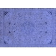 thumbnail image 1 of Ahgly Company Machine Washable Indoor Rectangle Abstract Blue Modern Area Rugs, 7' x 10', 1 of 4