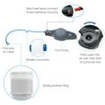 thumbnail image 3 of 12L Portable Camping Shower Bag with Foot Pump and Shower, 3 of 8