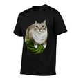 thumbnail image 2 of Cute Cat & Watermelon Print T-shirt Playful Summer Style, 2 of 10