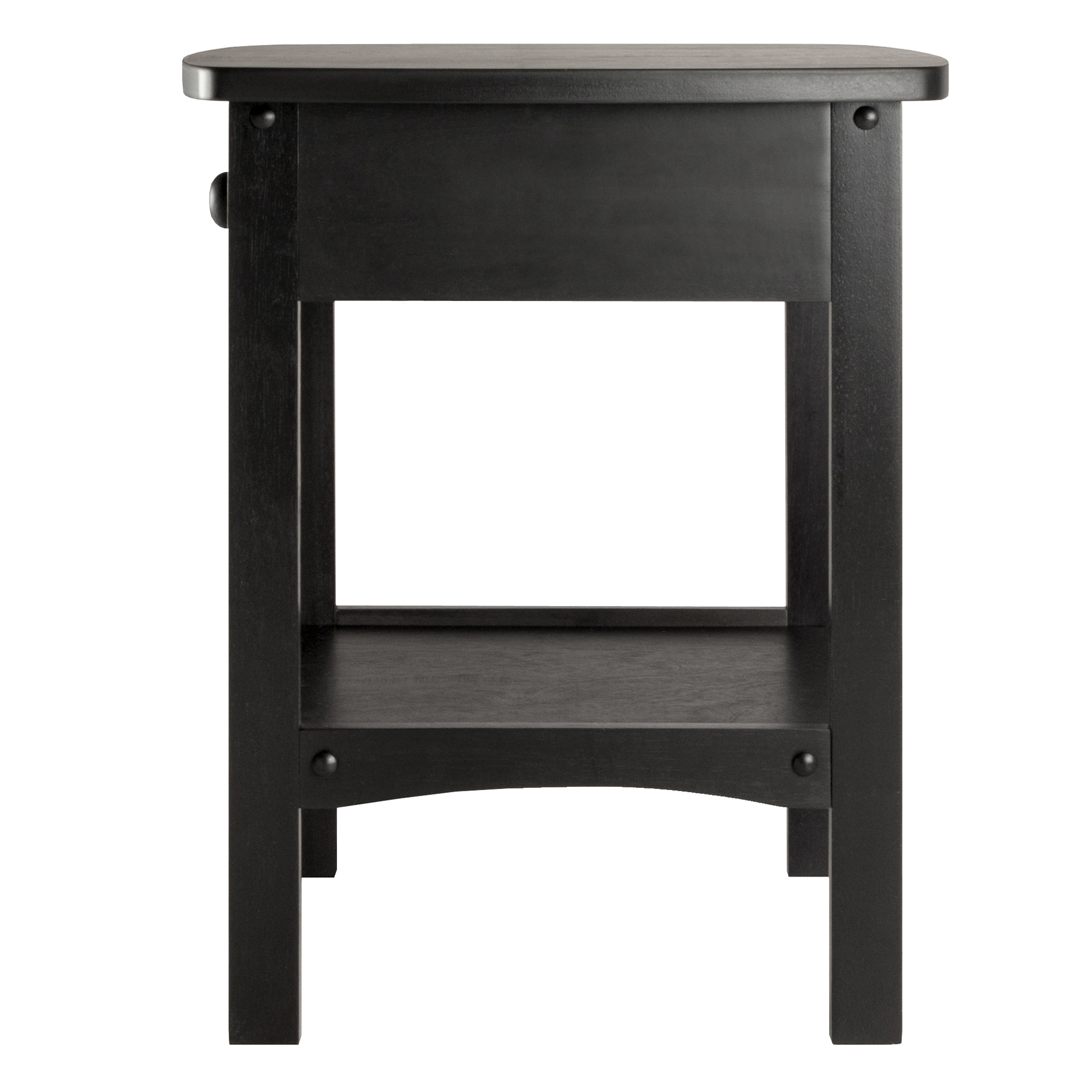 Winsome Wood Claire Curved Nightstand, Black Finish - image 2 of 5