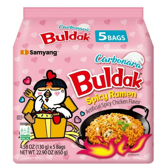 Samyang – Nouilles Buldak au Poulet Épicé (Carbo) 130g x 5