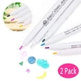 thumbnail image 2 of Luckyn 2 Pcs Marqueur Effaçable pour Tissu Stylo Soluble dans l'Eau Outil de Couture Stylo Effaçable, 2 of 4