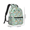 thumbnail image 2 of Yiaed Kawaii Sushi Print School Backpack College Backpack Daypacks for Students High School Spacious and Durable Daypack for Work and Travel-One Size, 2 of 6