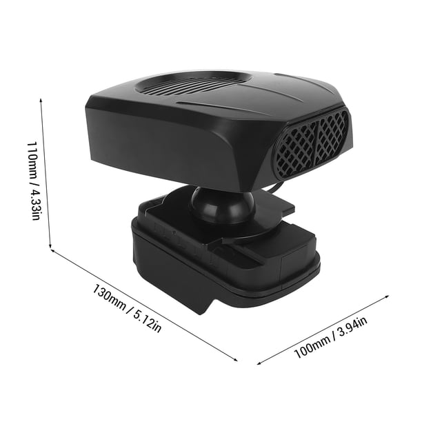 Chauffage d'Appoint Portable Rechargeable, 2 Niveaux de Température