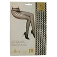 thumbnail image 3 of Black Pinstriped Jacquard Pantyhose, 3 of 3