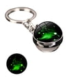 thumbnail image 2 of Luminous Key Chain 12 Zodiac Starry Sky Time Stone Glass Ball Pendant Key Ring Perfect Gifts, 2 of 2