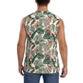thumbnail image 4 of Goofa Palm Trees and Tropical Printed Men's Sleeveless T-Shirt - Athletic Gym Workout Tank Top for Men - Moisture-Wicking, UPF 30+ Quick-Dry Muscle Tee-XX-Large, 4 of 8