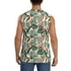 thumbnail image 4 of Fotbe Palm Trees and Tropical Men's Camiseta sin Mangas Estampada para Hombres, Playera Casual para Gimnasio, Entrenamiento, Playa-3X-Large, 4 of 7