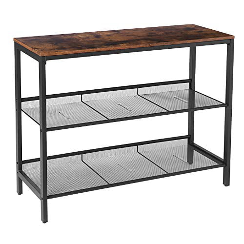 Hoobro 2 Tier TV Stand Console Table W/ with Shelf Entryway Table Sofa Table 