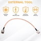 thumbnail image 3 of Adaptador PL259/UHF Hembra Macho Cable Coaxial RG142 de Baja Pérdida de 12 Pulgadas para Antena 4G LTE/WiFi, Enrutador Inalámbrico, Radioaficionado, 3 of 5