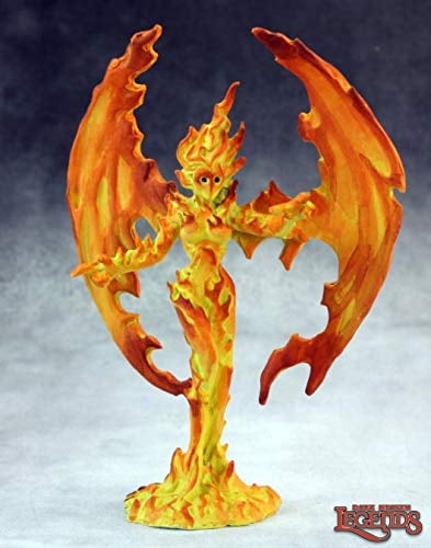 Reaper Bones 77083 - Medium Fire Elemental - Miniatura In Plastica Per Giochi Di Ruolo E Guerra - 35 Mm - 3