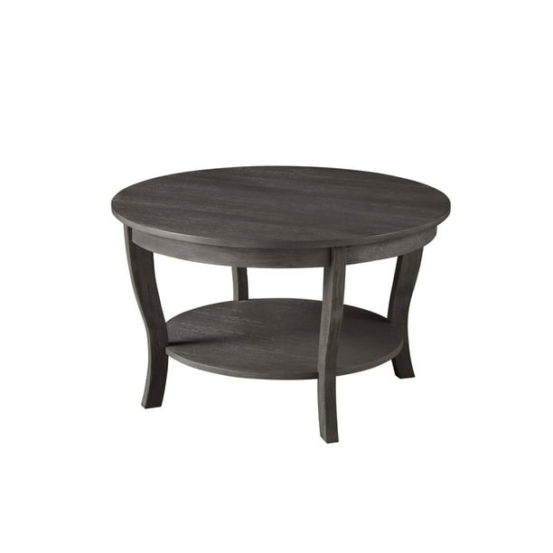 Convenience Concepts American Heritage, American Heritage Black Round Coffee Table
