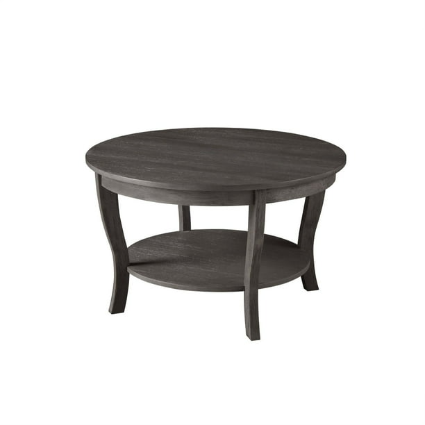 Convenience Concepts American Heritage Round Coffee Table Com Convenience Concepts American Heritage, American Heritage Black Round Coffee Table