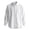 White, variant on Men's Oxford Shirt Solid Casual Button Down Collar Shirts Long Sleeve Dress Shirts with Pocket Khaki L(L)